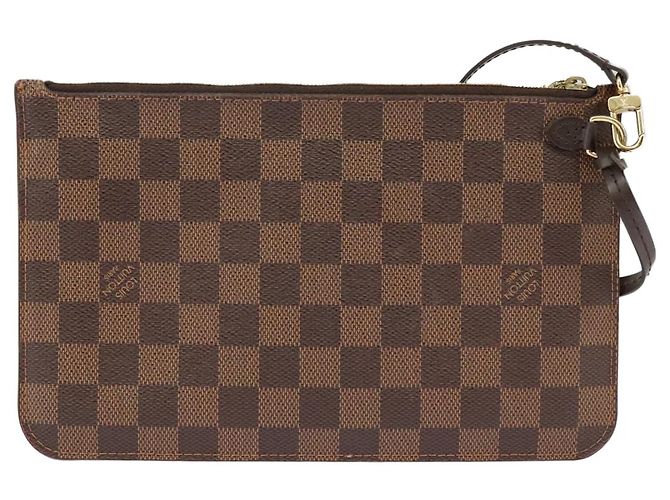 LOUIS VUITTON Poche Accessoire Damier Ebene Neverfull MM LV Auth 102148 - vue 2