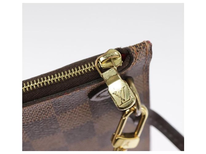LOUIS VUITTON Poche Accessoire Damier Ebene Neverfull MM LV Auth 102148 - vue 9