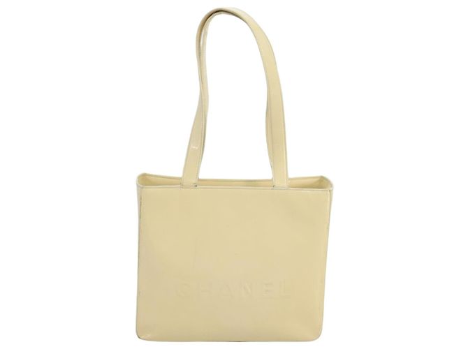 CHANEL Tote Bag Email Weiß CC Auth bs20237 - Ansicht 2