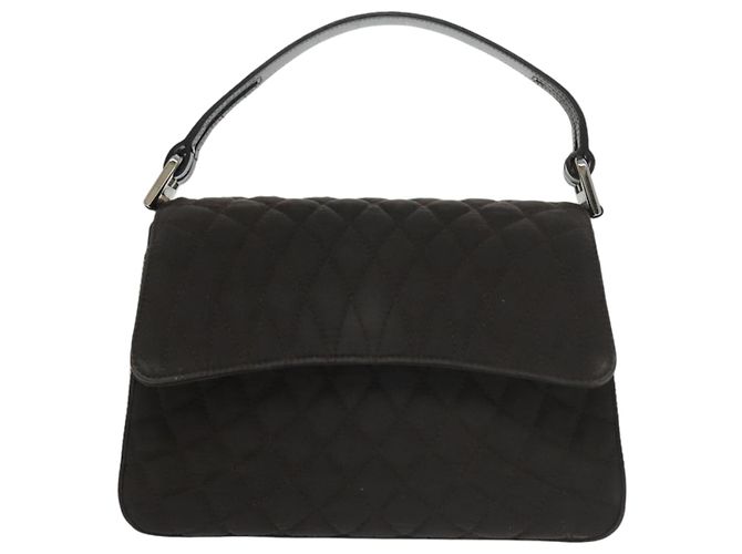 Borsa BALLY in nylon marrone Auth ti2408 - vista 2