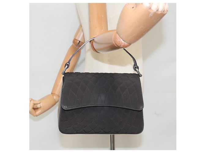 Borsa BALLY in nylon marrone Auth ti2408 - vista 24