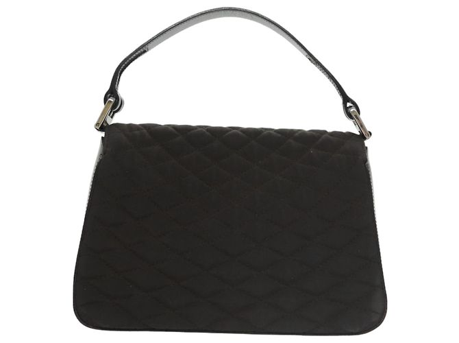 Borsa BALLY in nylon marrone Auth ti2408 - vista 3
