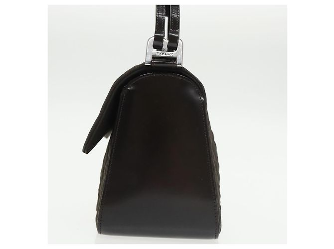 Borsa BALLY in nylon marrone Auth ti2408 - vista 4