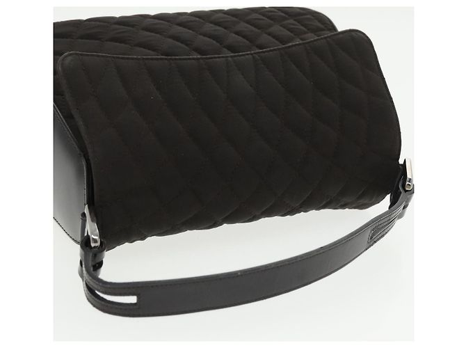Borsa BALLY in nylon marrone Auth ti2408 - vista 6