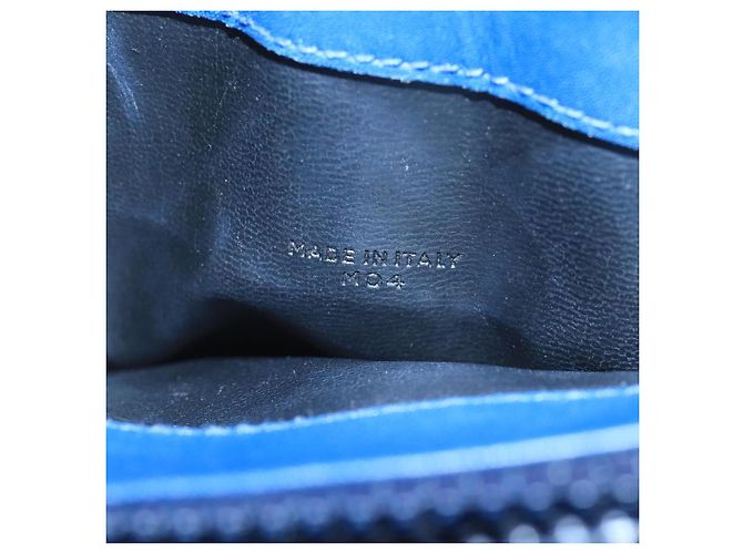 Céline Borsa a mano in tela Macadam CELINE blu oro Auth 98298 D'oro - vista 12