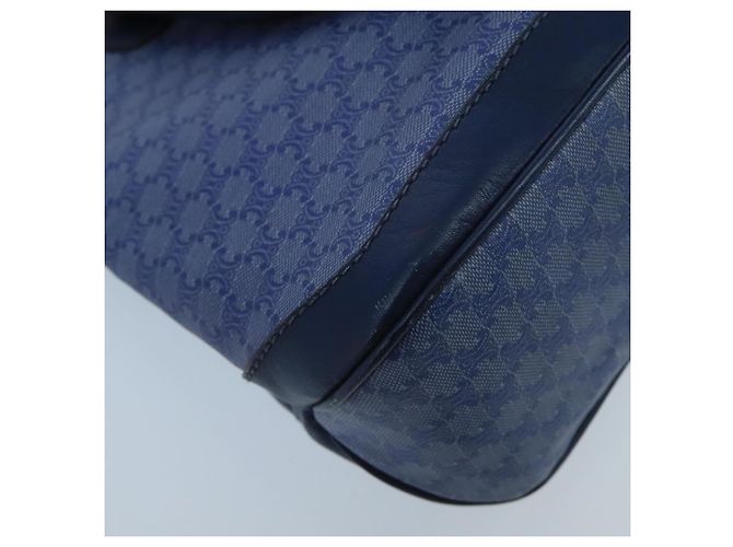 Céline Borsa a mano in tela Macadam CELINE blu oro Auth 98298 D'oro - vista 16