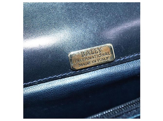 Borsa a Spalla BALLY in Pelle Blu Navy Auth ti2411 - vista 10