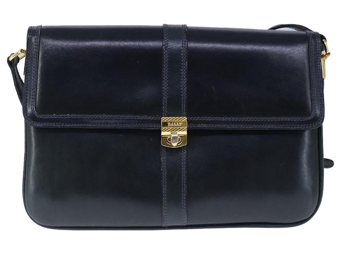 Borsa a Spalla BALLY in Pelle Blu Navy Auth ti2411 - vista 13