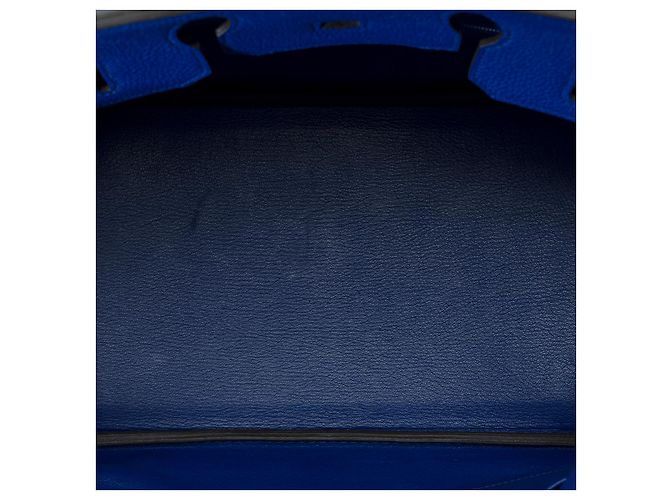 Hermès Borsa HERMES Birkin 35 in Pelle Blu - 102282 - vista 9