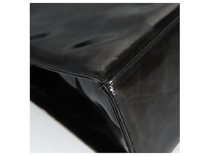 Borsa a Spalla Salvatore Ferragamo Smalto Nero Oro Auth bs19918 D'oro - vista 16