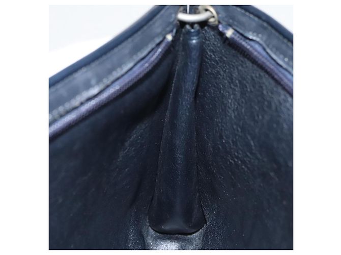 Borsa a spalla in tela Trotter Christian Dior blu Auth ep6695 Blu navy - vista 4