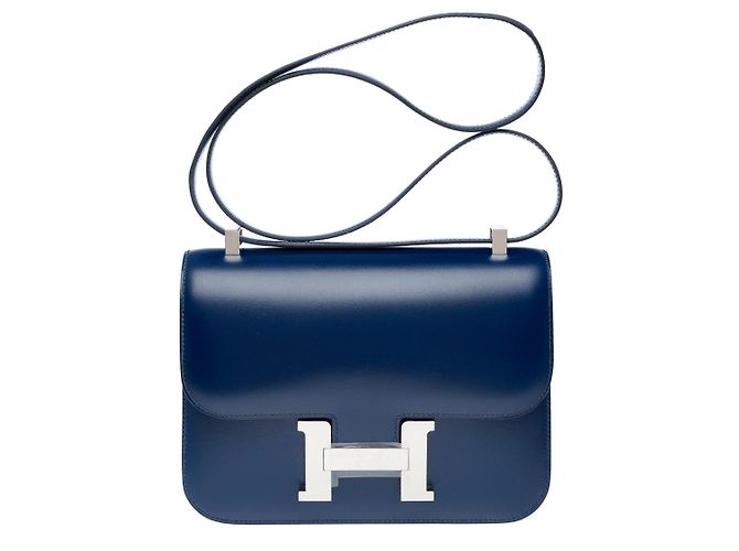 Hermès HERMES Constance Tasche aus blauer Leder - 102275 - Ansicht 3