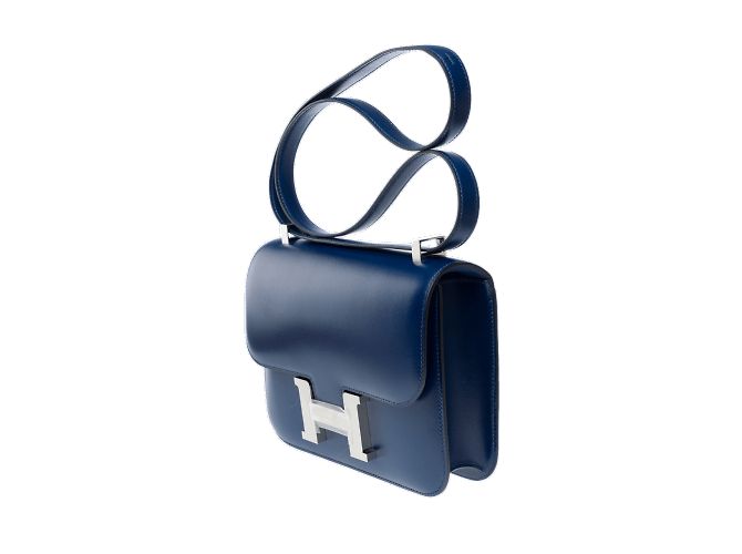 Hermès HERMES Constance Tasche aus blauer Leder - 102275 - Ansicht 5