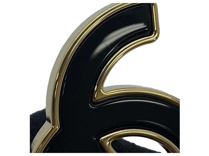 Chanel Coco Mark Leder Gürtel Schwarz - Ansicht 11