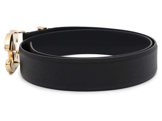 Chanel Coco Mark Leder Gürtel Schwarz - Ansicht 2