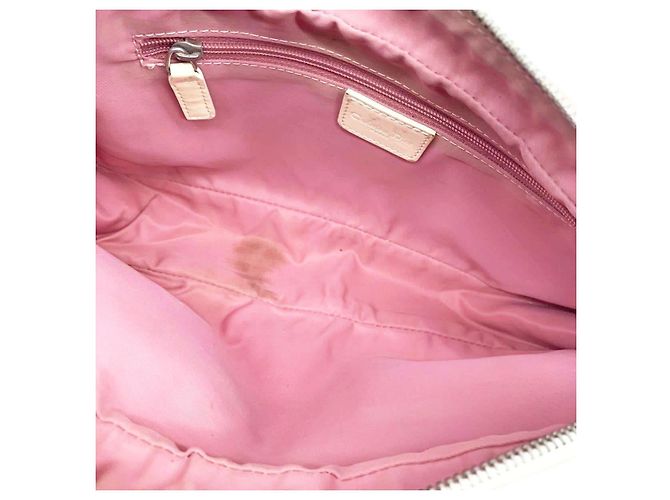 Borsa a Spalla Christian Dior Monogramma Rosa Fiori Strass Nylon - vista 5