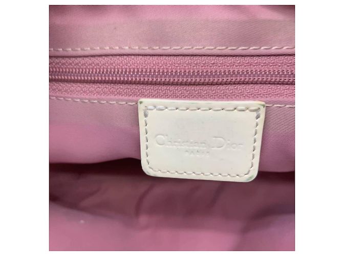 Borsa a Spalla Christian Dior Monogramma Rosa Fiori Strass Nylon - vista 6