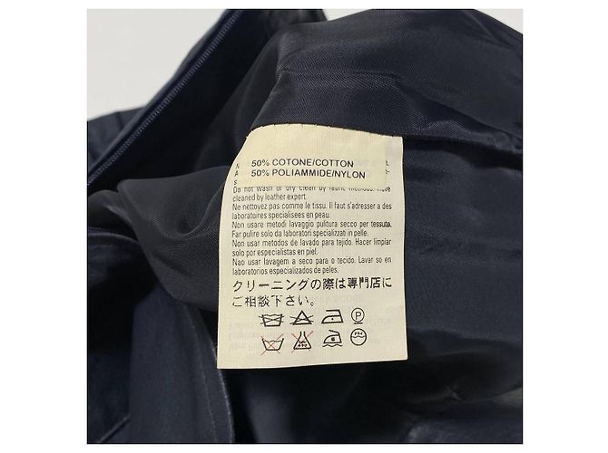 Fendi Monogramm Lederrock Marineblau - Ansicht 6