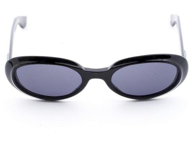 Gafas de sol Gucci negras de acetato Negro Plata Azul - vista 2