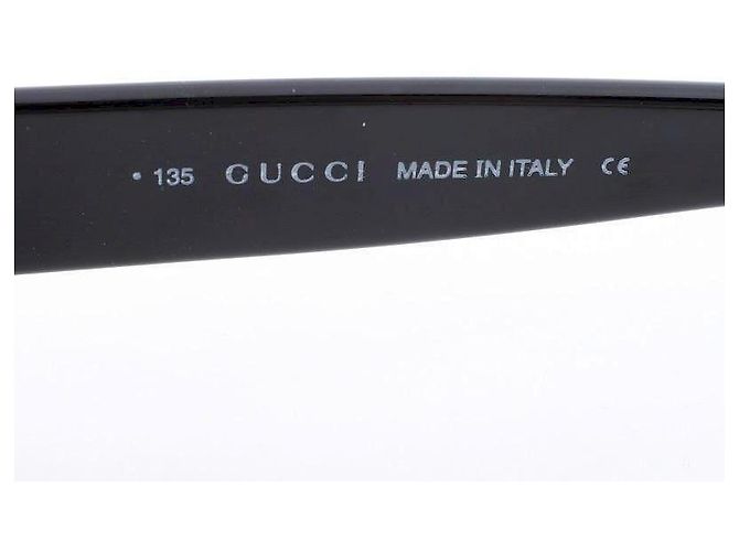 Gafas de sol Gucci negras de acetato Negro Plata Azul - vista 5