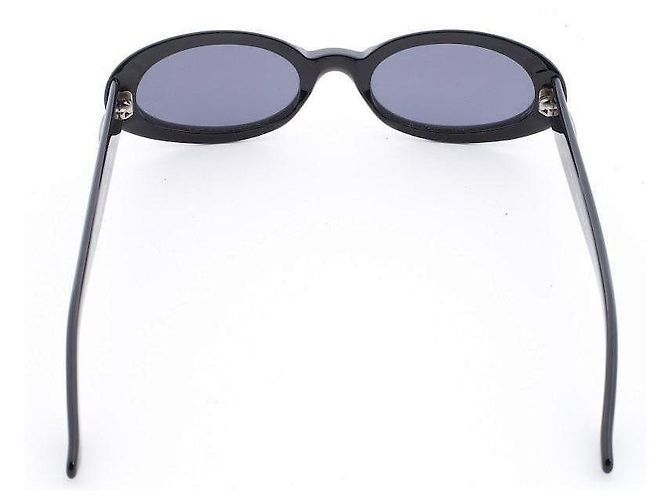 Gafas de sol Gucci negras de acetato Negro Plata Azul - vista 6