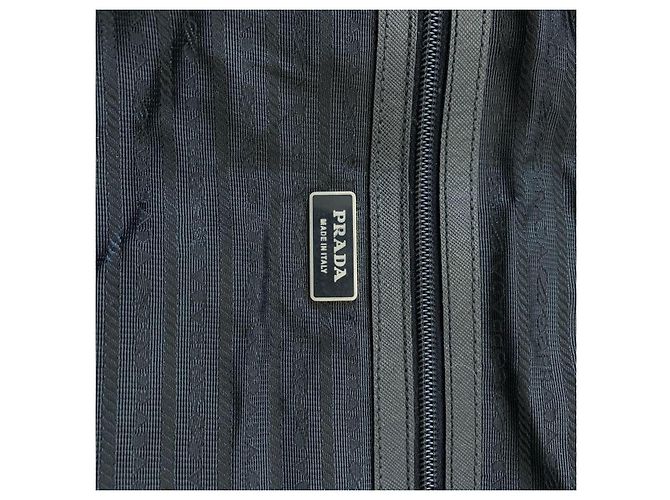 Borsa tote Prada in pelle nera Nero - vista 8