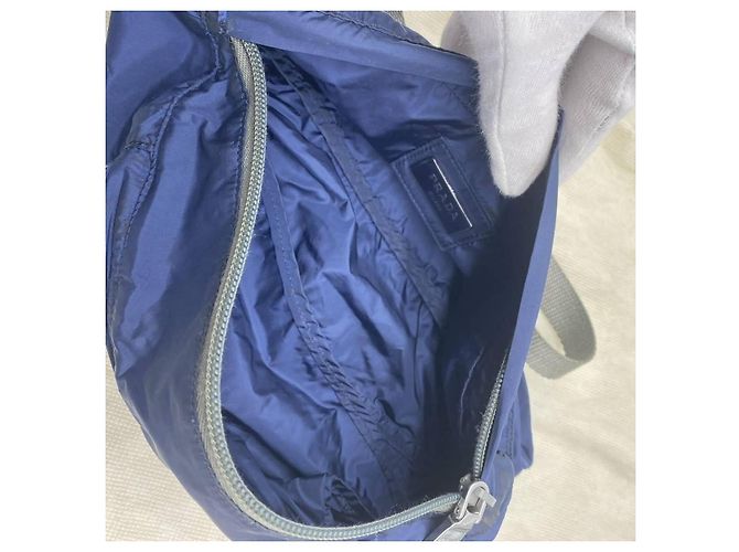 Bolso de Cintura Prada Nylon Azul Marino - vista 6