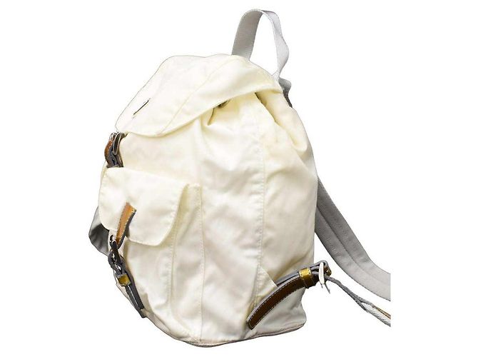 Prada Rucksack Weiß Nylon - Ansicht 2