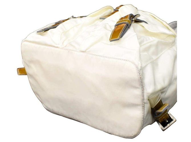 Prada Rucksack Weiß Nylon - Ansicht 6