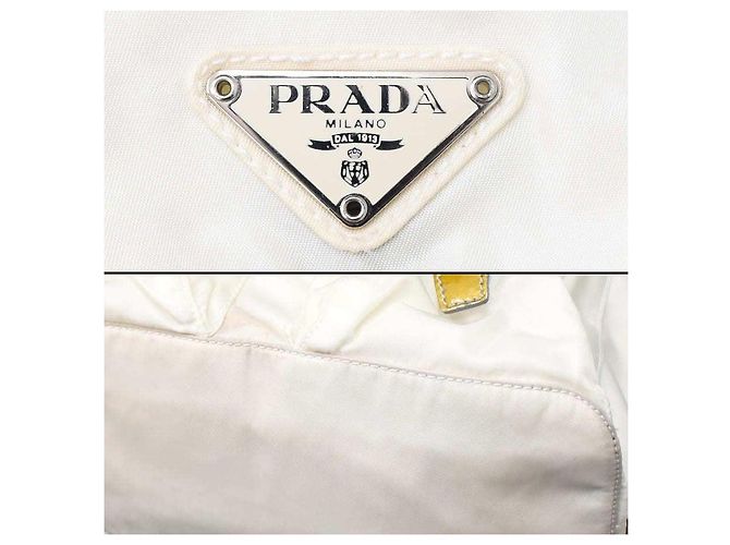Prada Rucksack Weiß Nylon - Ansicht 9