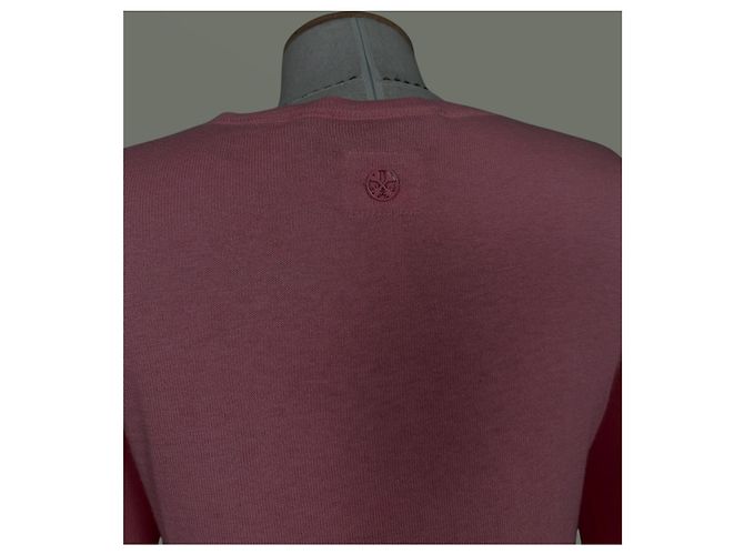 Autre Marque Rosa Melange Pullover Bluse aus Kaschmir und Baumwolle Pink - Ansicht 4