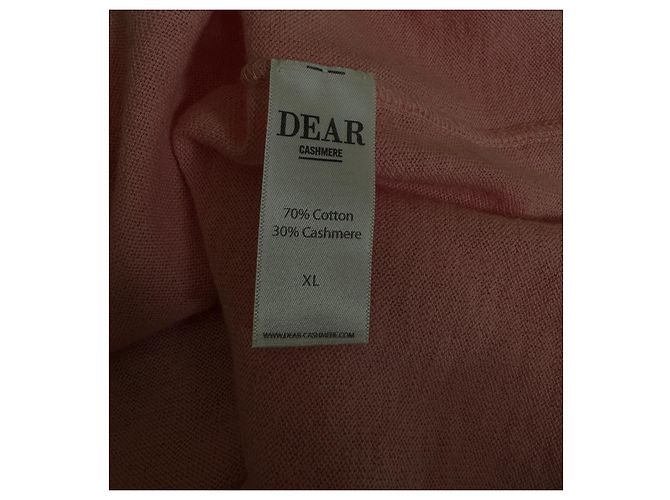 Autre Marque Rosa Melange Pullover Bluse aus Kaschmir und Baumwolle Pink - Ansicht 6