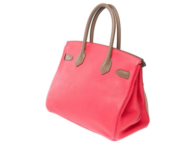Hermès Sac HERMES Birkin 30 en Cuir Étoupe - 102291 Taupe - vue 6