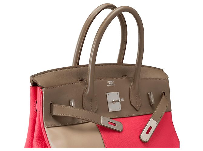 Hermès Sac HERMES Birkin 30 en Cuir Étoupe - 102291 Taupe - vue 7