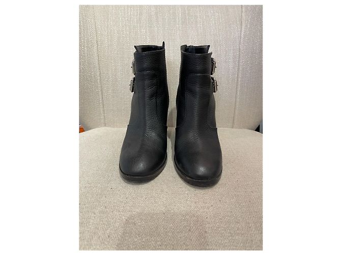 GIUSEPPE ZANOTTI Botines T.EU 37 Cuero Negro - vista 3