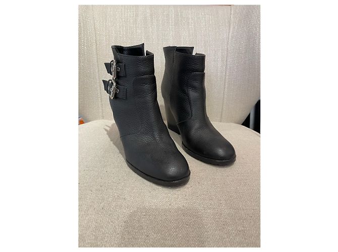 GIUSEPPE ZANOTTI Botines T.EU 37 Cuero Negro - vista 4