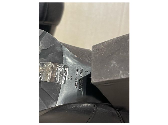 GIUSEPPE ZANOTTI Botines T.EU 37 Cuero Negro - vista 6
