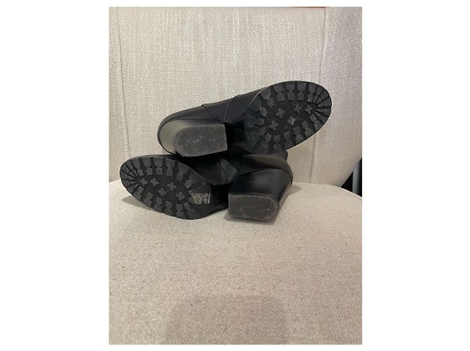 GIUSEPPE ZANOTTI Botines T.EU 37 Cuero Negro - vista 7