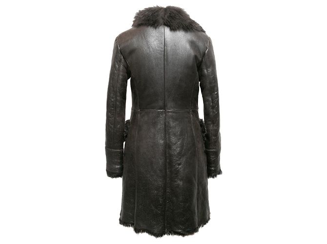Abrigos PRADA T.IT 42 Cuero Negro - vista 4