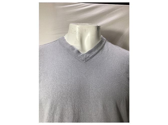 Stone Island Button-Embellished V-neck Sweatshirt in Grey Wool - view 10