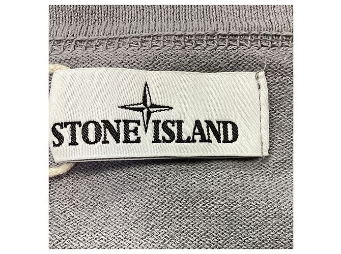Stone Island Button-Embellished V-neck Sweatshirt in Grey Wool - view 6