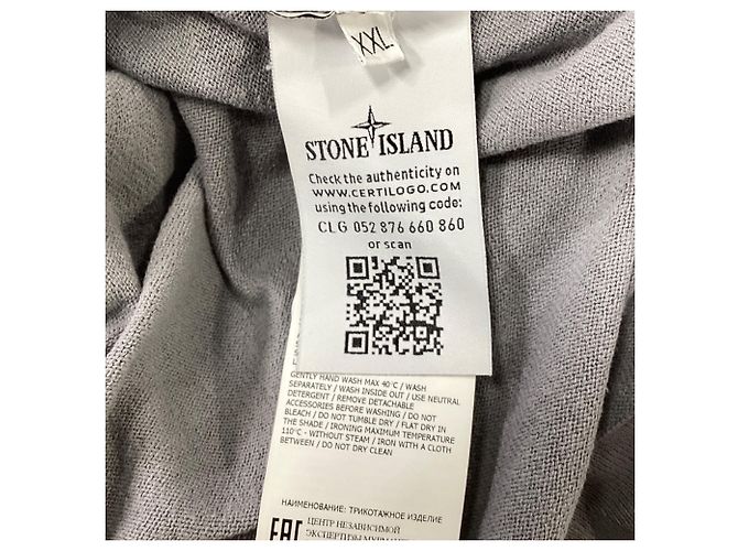 Stone Island Button-Embellished V-neck Sweatshirt in Grey Wool - view 7