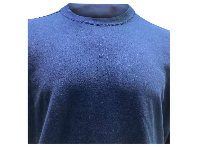 Stone Island Steininsel Pullover aus marineblauer Wolle mit Knöpfen - Ansicht 2