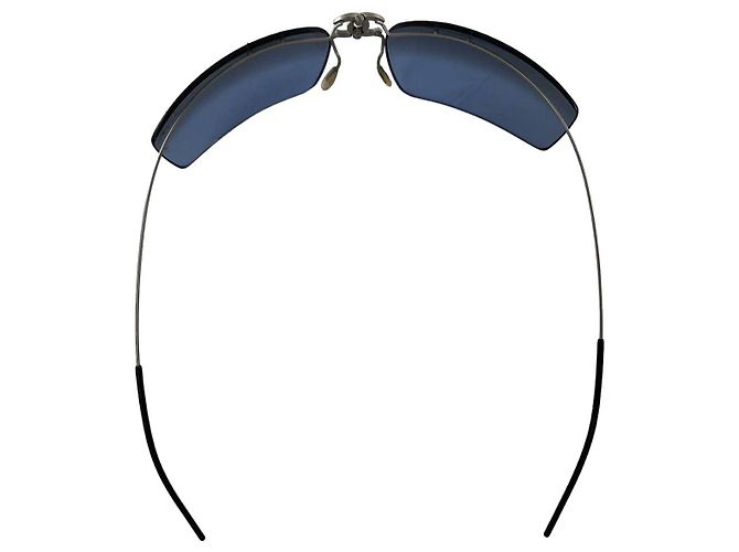 Occhiali da sole Chanel Blu e Argentati Pieghevoli Argento - vista 6