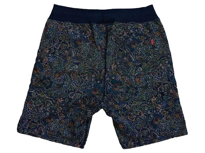 Pantaloncini Supreme Paisley in cotone blu navy - vista 2