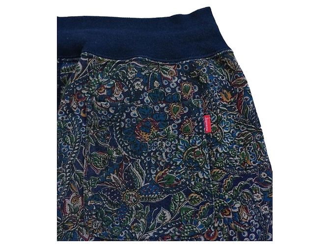 Pantaloncini Supreme Paisley in cotone blu navy - vista 4