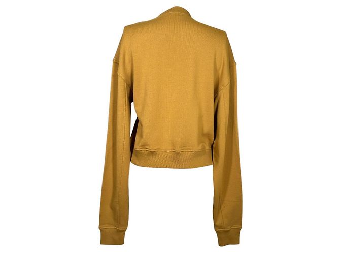 Sportmax Cropped Sweatshirt Gelb Baumwolle - Ansicht 4