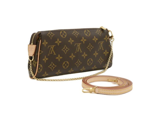 Borsa a Spalla Eva Monogramma Louis Vuitton Marrone - vista 2