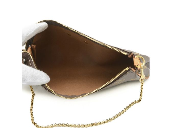 Borsa a Spalla Eva Monogramma Louis Vuitton Marrone - vista 6