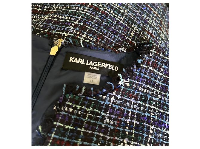 Karl Lagerfeld Tweed Kleid Mehrfarben - Ansicht 7